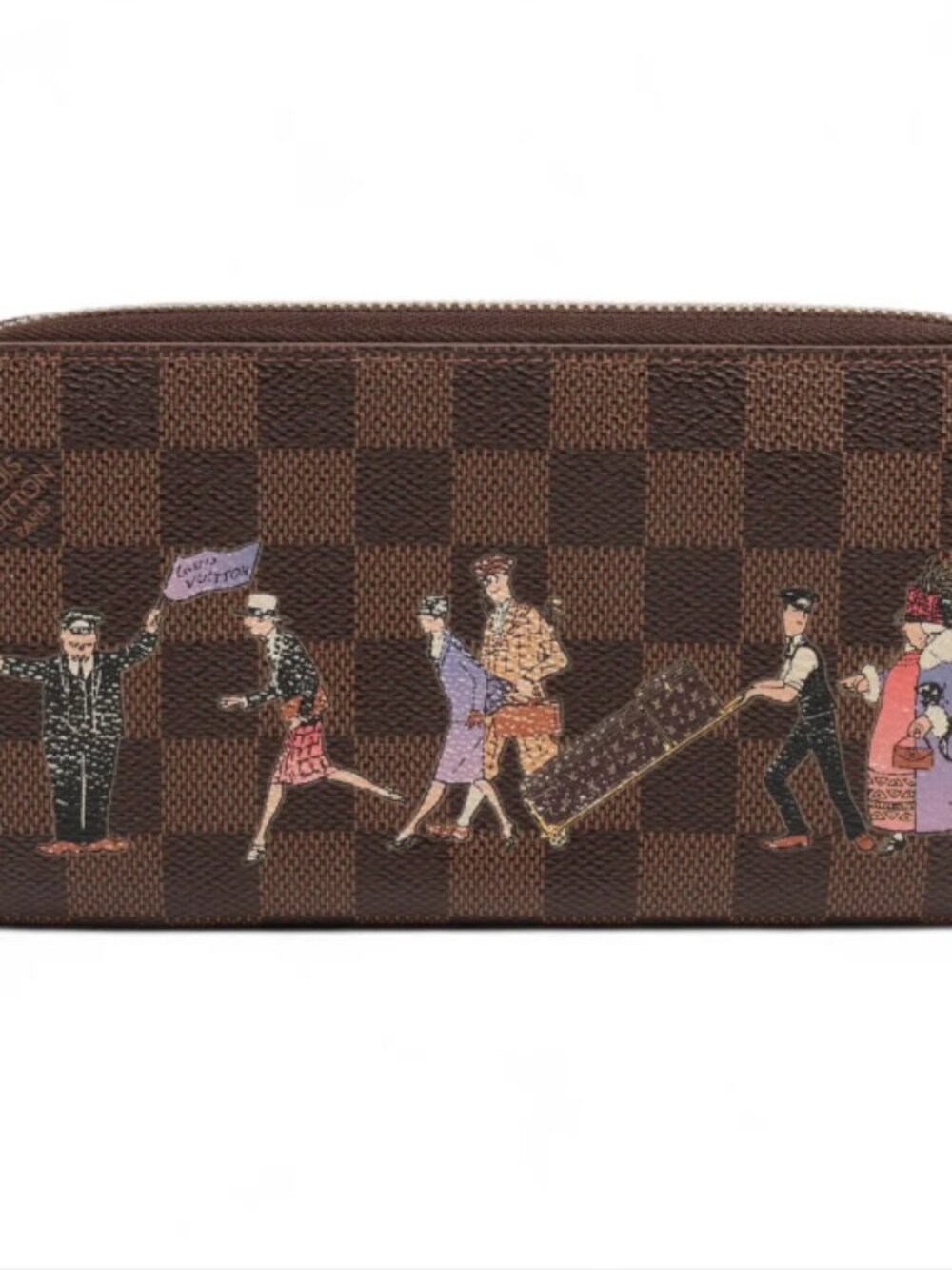 Louis Vuitton Illustre Damier Ebene Zippy Wallet